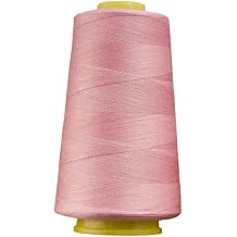 3000Yard Pink Thread for Sewing,Polyester Sewing Machine Thread for Overlocker Knitting Polyester Embroidery Threads