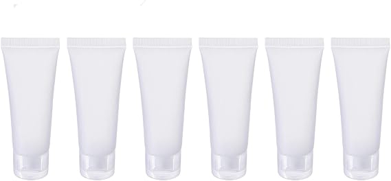 20PCS 15ml/20ml/30ml/50ml/100ml Clear Empty Refillable Plastic Soft Tubes Cosmetic Sample Bottles Jars Makeup Travel Containers For Lip Balms Lip Gloss Shampoo Shower Gel Body Lotion (100ml)