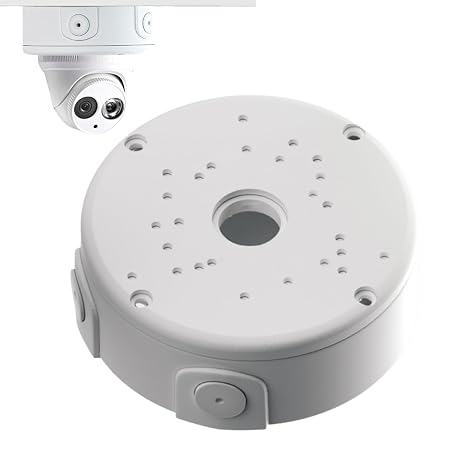 CCTV Junction Box - Waterproof Security Camera Base | Hidden Cable Management Box for CCTV Cameras, Durable Wall & Ceiling Mount Cover for Outdoor & Indoor Use 4.72x4.72x2.09 inches