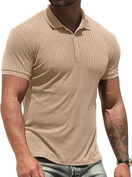 NITAGUT Men's Polo Shirt Golf Tennis T-Shirt