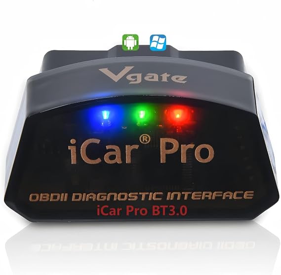 Vgate iCar Pro Bluetooth 3.0 OBD2 Kod Okuyucu OBDII Tarayıcı Tarama Aracı Araba Arıza Kontrolü Motor Işığı Tork Android için Uyumlu ELM327 Adaptörü ile Uyumlu