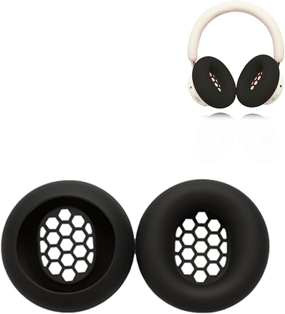Compatible With CMF by NOTHING Headphone Pro, yystao Soft Silicone Headphone Earpads, Gentle on Skin, Sweatproof, Easy Installation, Dropproof, Black