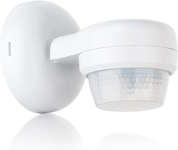 SEBSON Outdoor Motion Sensor IP65 Surface-Mounted LED Suitable 600 W PIR