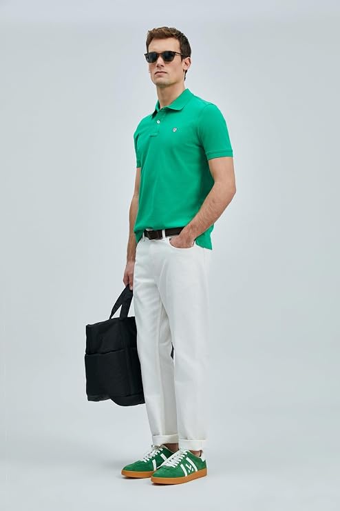 Lufian Laon% 100 Pamuk Comfort Fit Düğmeli Polo Yaka T Shirt Erkek POLO YAKA T SHİRT 111040206