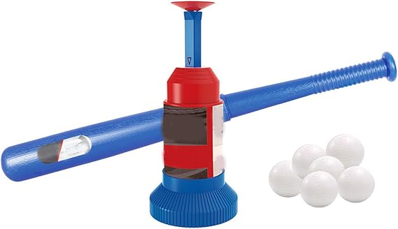 Ball Pitching Machine - Sports Pitching Machine for Baseball Training with 6 Baseballs - Outdoor Baseball Throwing Equipment