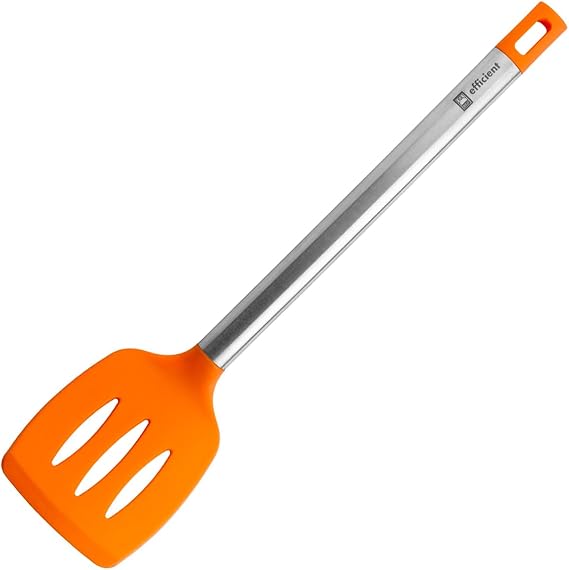 BRA Efficient | Kitchen Spatula, Stainless Steel, Nylon and Silicone, 36.5 cm [Energy Class A]