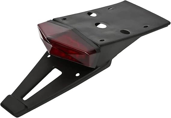 Motorcycle Tail Light Stop Enduro Dirt Bike Taillight Waterproof Low Energy Universal 12 Motorcycle Tail Light&Rear(Red)