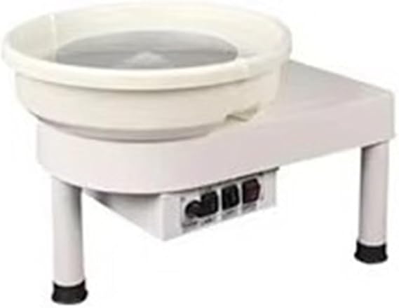 220W Electric Pottery Wheel 30CM Head & Bat System for Ceramic Work DIY Clay Craft Art Heavy Duty Stable Adjustable Speed(Without Foot Control)