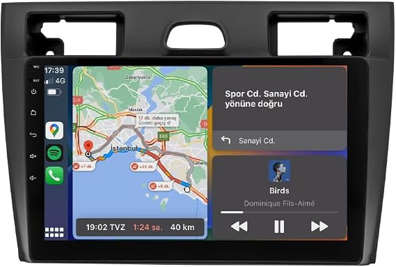 CARVOCAL Ford Fiesta ile Uyumlu Android Multimedya (4GB RAM - 64GB HAFIZA)