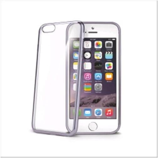 Celly iPhone 6/6S ile Uyumlu Lazer Silikon Kılıf - Siyah