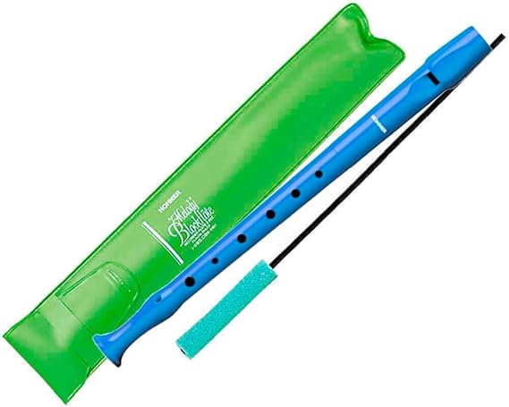 Hohner Hohner Flute 9508 Light Blue Case Green and Transparent