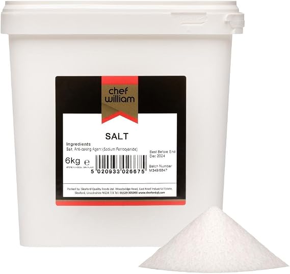 Chef William Table Salt - 6kg