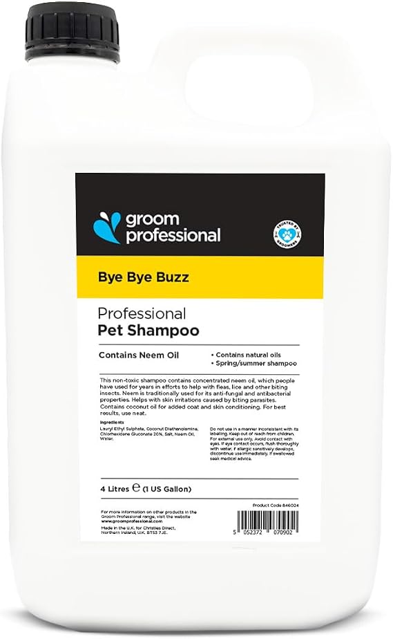 Groom Professional Bye Bye Buzz Dog Shampoo with Coconut Oil, 4L