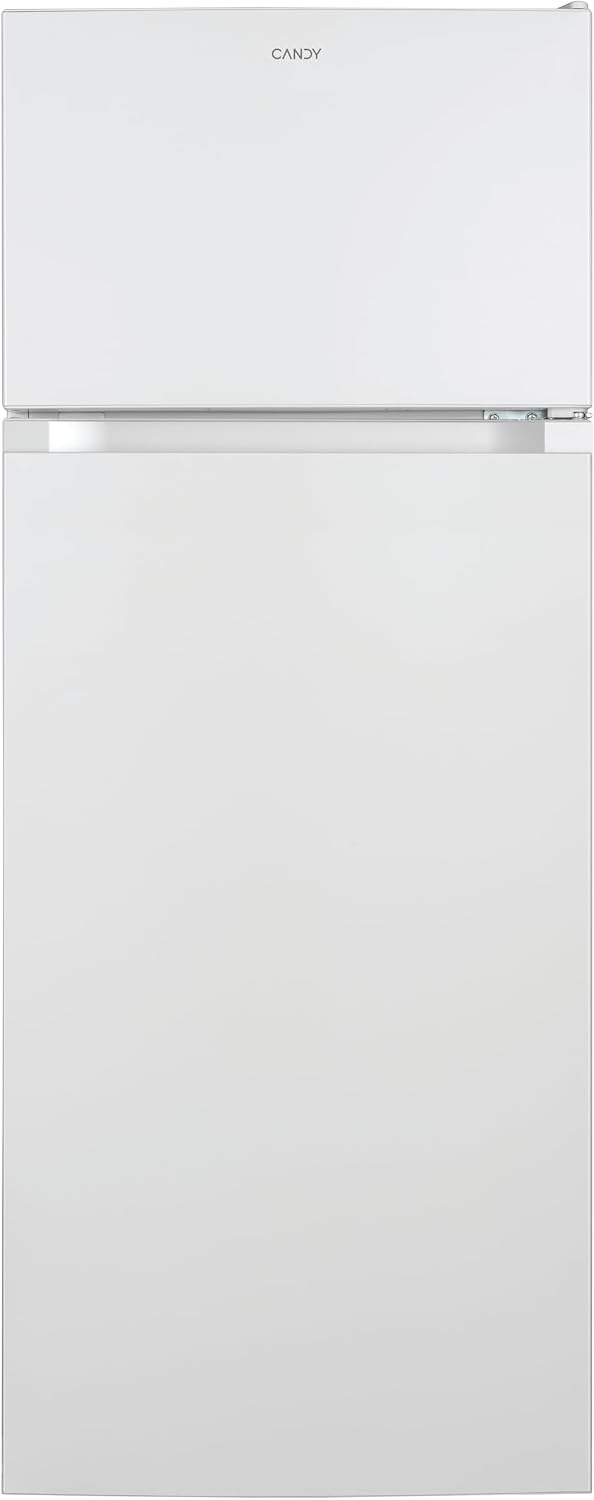 Candy CDG1S514EW – Combi Refrigerator, 211L, Greenery Drawer, LED Lighting, Reversible Door, 41DB, Door Alarm, Width 55 cm, Height 1.45 m, White [Energy Class E]