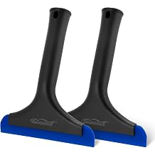 NEWISHTOOL Small Squeegee for Car Windows, Mirrors, Auto Glass, Super Flexible Silicone Squeegee Car Washing Windshield Squeegee, Silicone Squeegee for Shower Glass Door Cleaning Water Wiper, 2 Pack