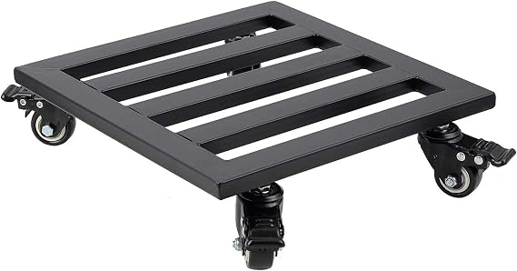 30cm Metal Plant Pot Stand Feet, Heavy Duty Square Garden Planter