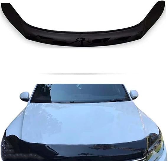OkiiO Car ABS Bonnet Guard for VW Tiguan 2012 2013 2014 2015 2016, Bonnet Wind Stone Deflector Protective Vent Large Bonnet Scoop Cover Decoration Protector Trim Accessories