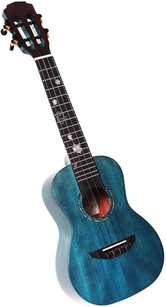 Ukulele Musical Instruments Beginner Ukulele 23 Inch Solid Mahogany Wood Gloss Include Gig Bag Tuner Capo Belt Durable(C)