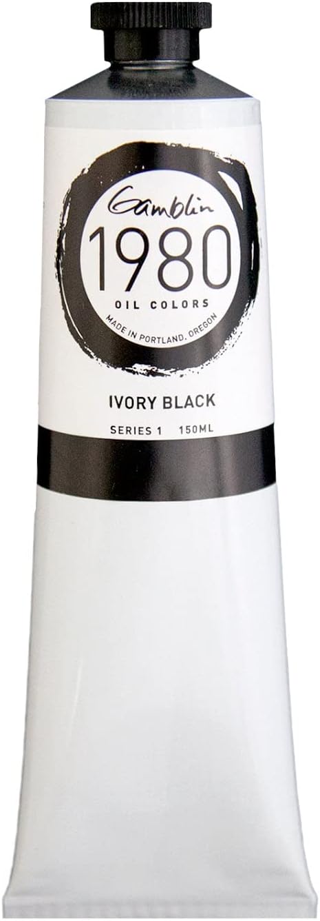 Gamblin G6360 150ml Student Grade Oil Color - Ivory Black
