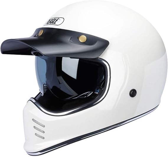 Retro Motorcycle Full Face Helmet Flip Up Crash Motorbike Helmets Vintage Off-road Aldult Helmet For Scooter Racing Moped Cruiser DOT/ECE Certified