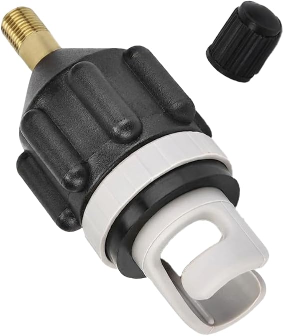 Pump Adaptor Inflatable Paddle Board Valve Adapter for Electric Air Pump, Portable Air Valve Converter, Inflator Hose Fitting for Boat, Canoe, Kayak Accessories
