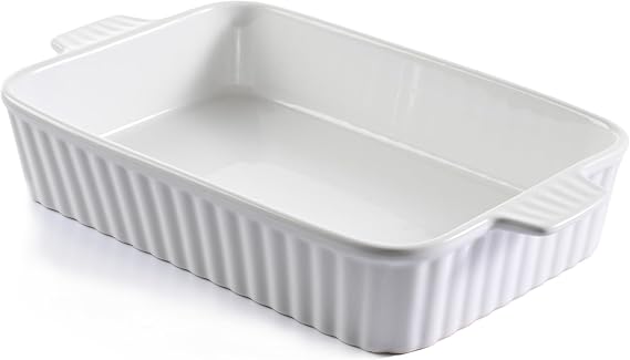 WishDeco Ceramic Casserole Dish, Baking Dishes for Oven 38cm