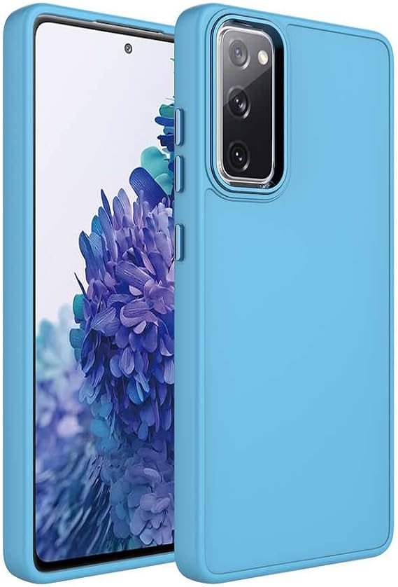 Spia Samsung Galaxy S20 FE ile uyumlu Kılıf Sierra Mavi Luma Metal Kamera Lens Çerçeveli Kapak Orijinal Esnek Dayanıklı Darbe Karşıtı Koruyucu Yeni Nesil Tasarım (Samsung Galaxy S20 FE, Sierra Mavi)