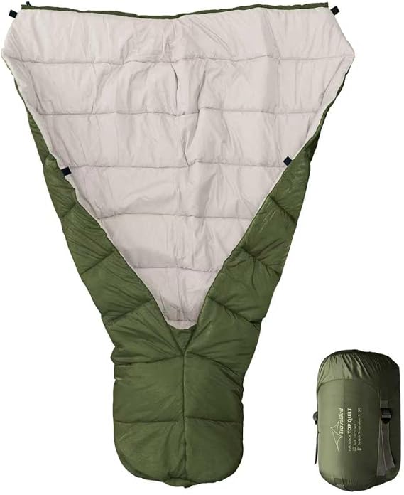 Top Quilt for Hammocks, Ultralight Sleeping Bag, Warm Insulation Sleeping Quilt for Backpacking, Camping and Hiking