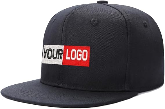 Custom Embroidery Mens Snapback Baseball Cap Hip Hop Style Flat Visor Adjustable Outdoor Cap Unisex Adjustable Breathable
