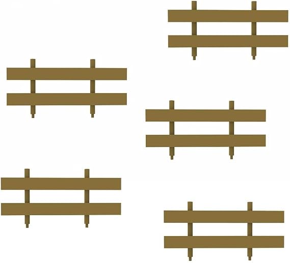 1/35 5PCS Split Fence Plastic Model Building Kit Unpainted Accessories