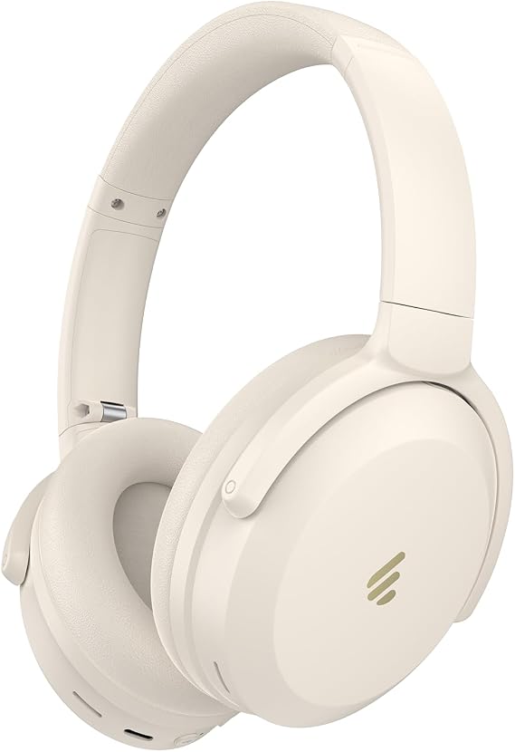 Edifier WH700NB Pro Kablosuz Kulak Üstü Kulaklık, Aktif Gürültü Önleme, Fildişi