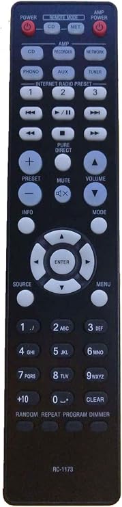 VINABTY RC-1173 Replacement Remote Fit for Denon Integrated Amplifier CD