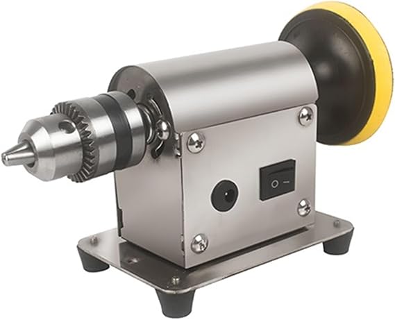 Multifunction Polishing Machine Jewelry Rock, Lapidary Rock Grinder Polisher, Mill Benchtop Polisher Universal Grinding Machine Bench Lathe Polish Buffer Machine,775 Motor