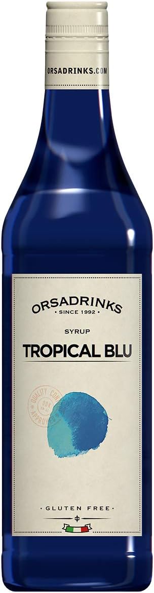 ODK Tropical Blu Syrup | Cocktails, Coffee, Iced Tea, Cooking, Baking and Desserts, 75cl