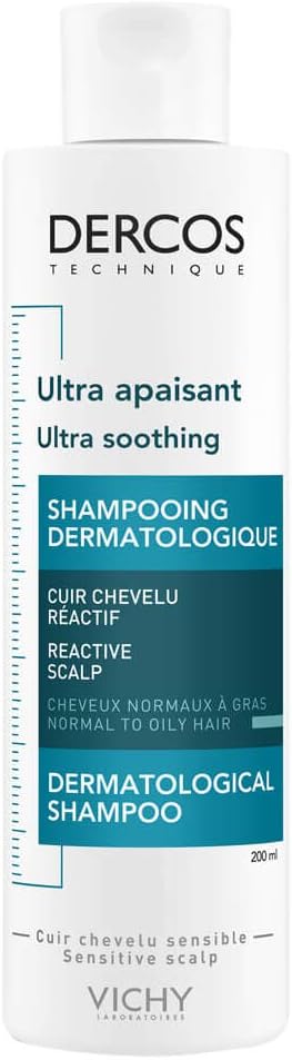 Dercos Ultra Soothing Shampoo Normal To Oily Hair 6.8 fl oz 200 ml