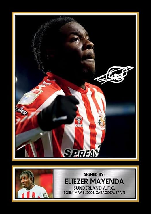 Eliezer Mayenda Signed Autograph Poster Print – Football Memorabilia, A3 Poster Print (420x297mm)