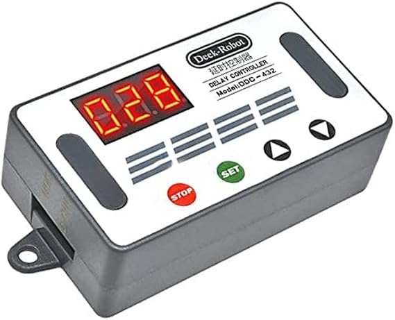 Delay Relay Switch DC 5V 12V 24V Digital LED Cycle Timer Relay Module Turn On/Off Delay Timer Switch Timing Controller with Case Protection 1pcs