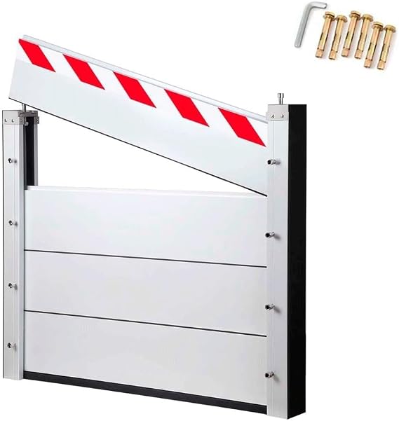 Flood Protection Barrier, Garage Door Flood Barrier, Flood Prevention Barrier, Flood Defence Barriers For Doors, Aluminum Flood Protection Barrier, For Home Door/Doorway/Basement(145x60 cm)