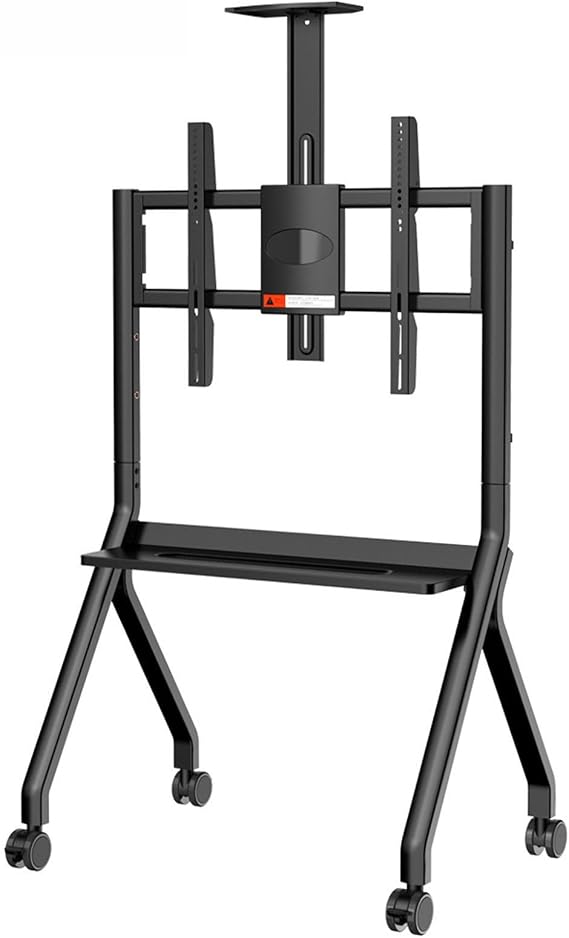 Portable Interactive Whiteboard with Rolling Stand Lockable Wheels for Office/Classroom Use Smart Board Trolley Mobile Teaching Aid FD570