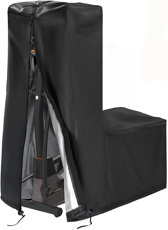 Elliptical Exercise Machine Cover Fitness Equipment Cover Dustproof Home Waterproof Training Machine Cover(181 X 74 X 165cm Black)
