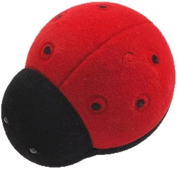 Ladybug Shaped Ring Box Proposal Ring Case Small Trinket Box for Proposal Engagement Wedding Jewelry Storage Organizer