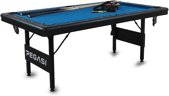 Pegasi Foldy 6 ft Folding Pool Table Black