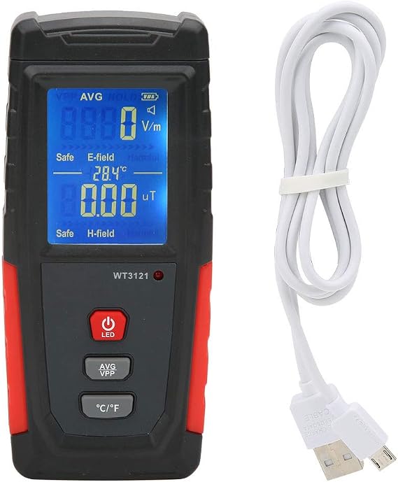 New EMF Meter Trifield Meter with High Precision Mini Digital LCD EMF Tester for Electromagnetic Fields