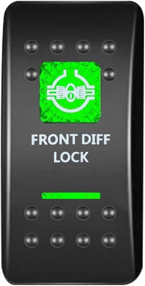 Bilge Pump Rocker Switch Led Momentary/Latching Marine Grade Toggle Switch Fit For Caravan Marine 4X4 Carling ARB TYPE(Front Diff Lock)