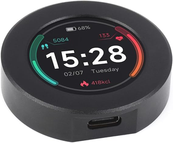 Waveshare RP2350 MCU Board, With 1.28inch Round LCD, Dual-core & Dual-architecture Design, 240x240 Pixels, 65K Color, IPS Panel, USB Type-C Port, With CNC Metal Case