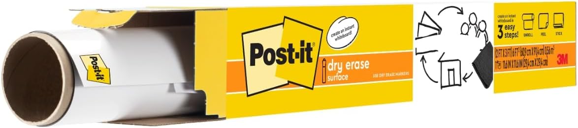 Post-it DEF32 Erasable Whiteboard, White, 91, 44 x 61 cm