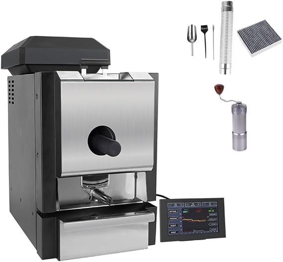 Second Generation Coffee Roaster, Dual Control System Professional Version, Professional Coffee Bean Roasting Machine with LCD Screen