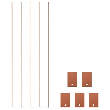 Stonylab Copper Sheet Electrode 10 x 15 x 1 mm GDMS Tested Pack of 5 Electrochem Class