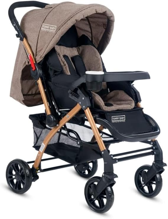 Tommybaby Eagle Gold Alüminyum Lüx Çift Yön Bebek Arabası Bej