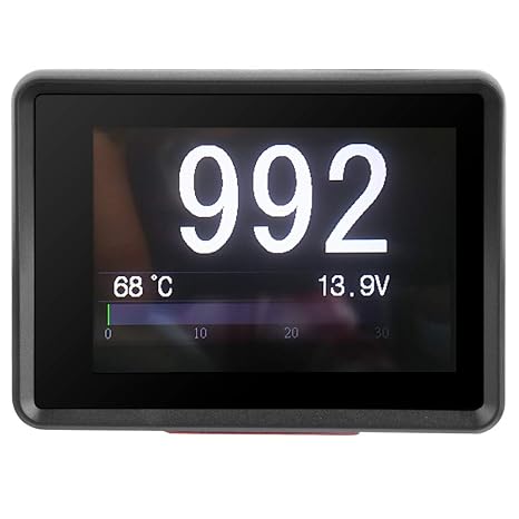 Car Multifunction Meter, Automotive Obd Multifunction Meter Digital Temperature, Voltage And Speed Hud Display Multi Function Meter With Abs Material For Cars Trucks Ect
